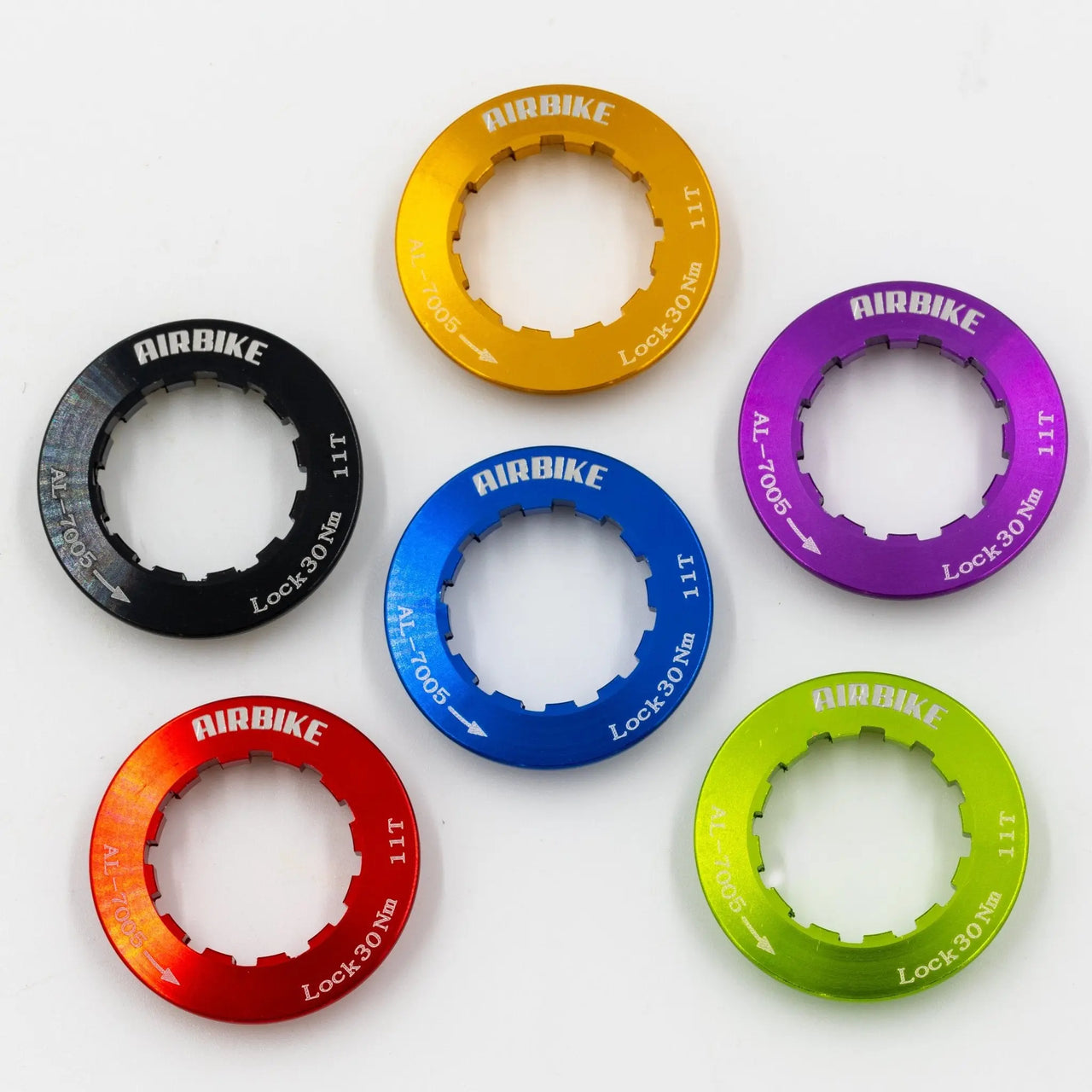 Cassette Lock Ring Aluminium Black, Blue, Gold, Green, Purple Mountain Bike MTB - Air Bike