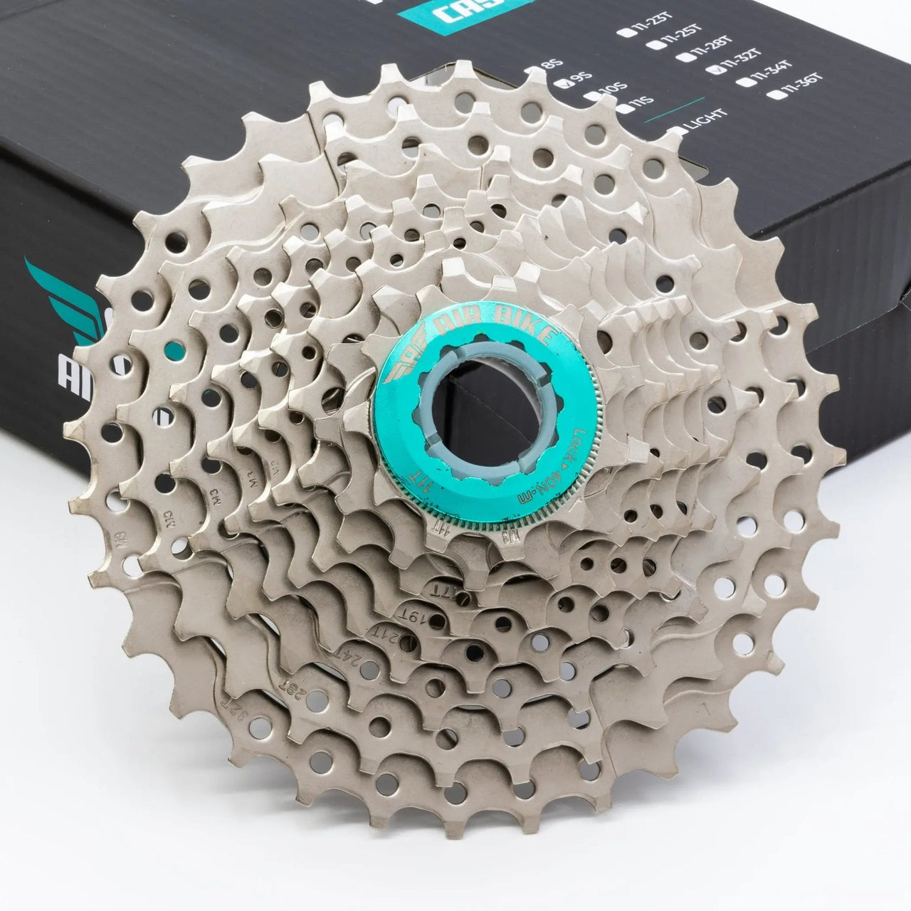 9 Speed 11 - 32T Cassette Mountain/Bike MTB & Road fits Shimano/Sram AirBike UK CLEARANCE - Air BikeBicycle Cassettes & Freewheels