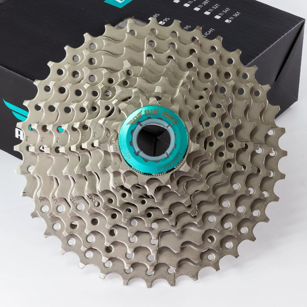 9 Speed 11 - 36T Cassette Mountain/Bike MTB & Road fits Shimano/Sram AirBike UK CLEARANCE - Air BikeBicycle Cassettes & Freewheels