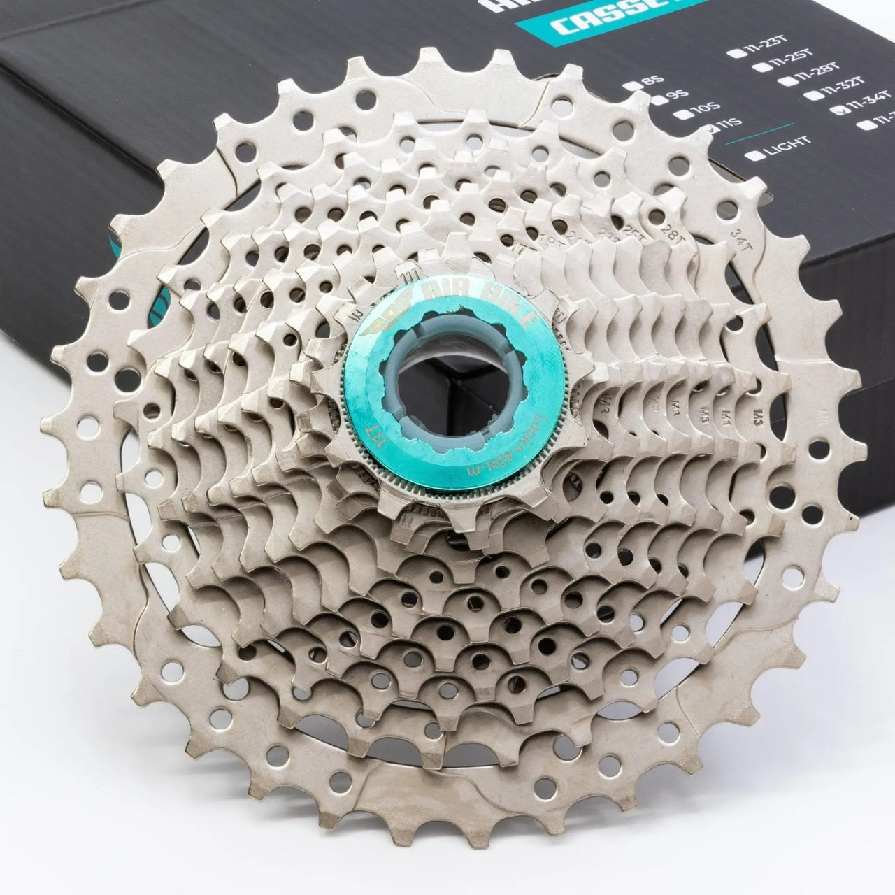 AirBike UK Shimano 10 Speed 11-34 Cassette Front View