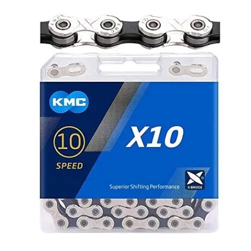 KMC 10 Speed Chain 116 links Nickle Plated MTB Road Bike - Air BikeCHAIN